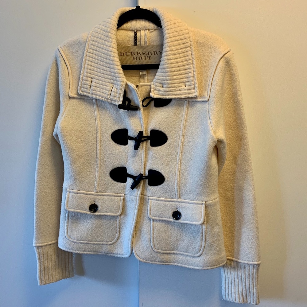 Ivory Burberry Coat